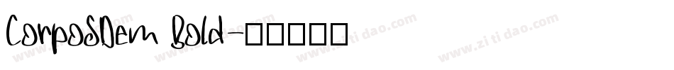 CorpoSDem Bold字体转换